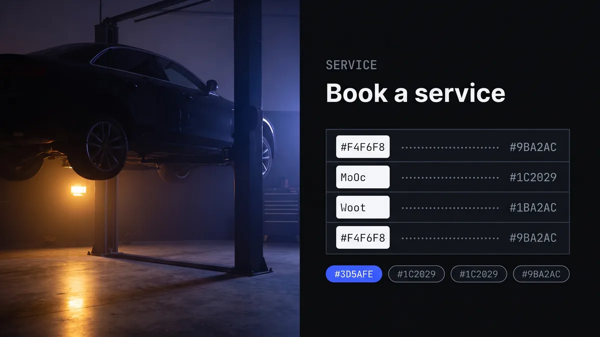Auto service demo site