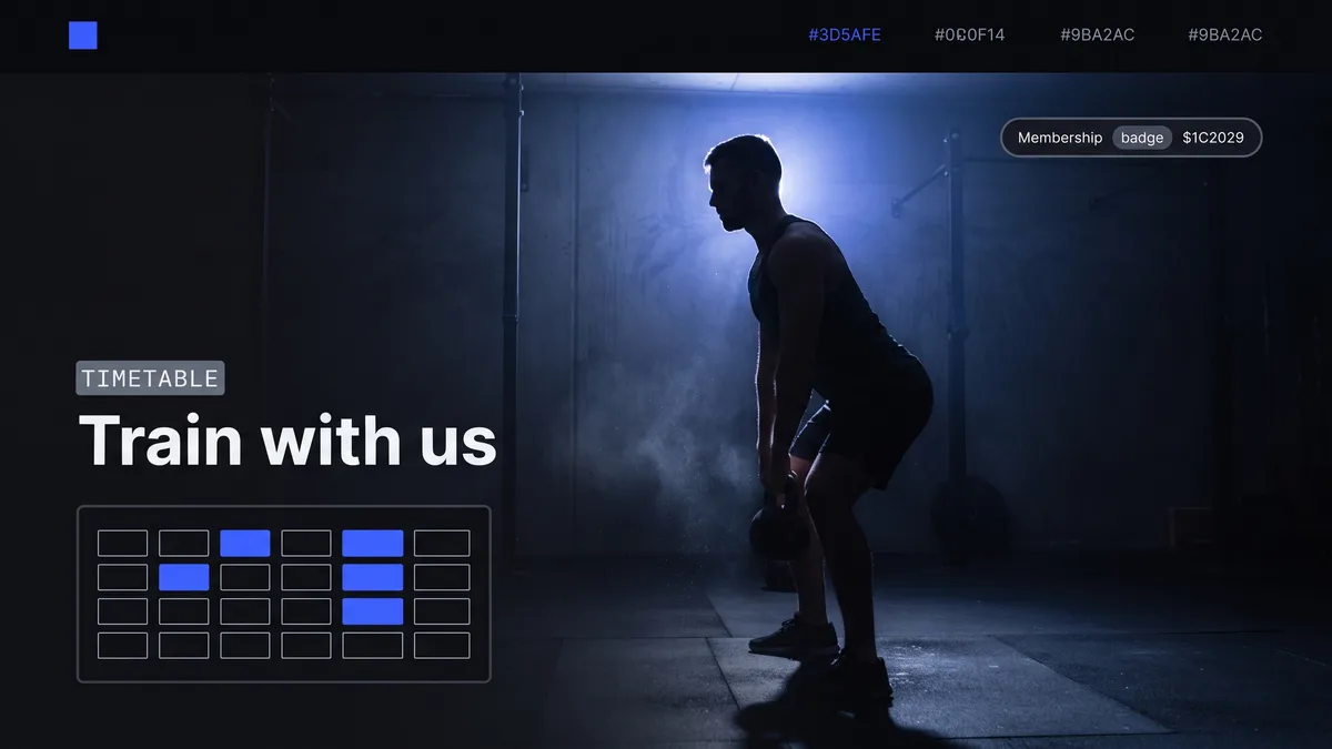 Fitness studio demo site